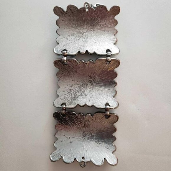 TURQUOISE-TONED AND SILVER-COLORED BRACELET - Picture 2 of 4